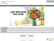 Tablet Screenshot of capebretonflorist.com